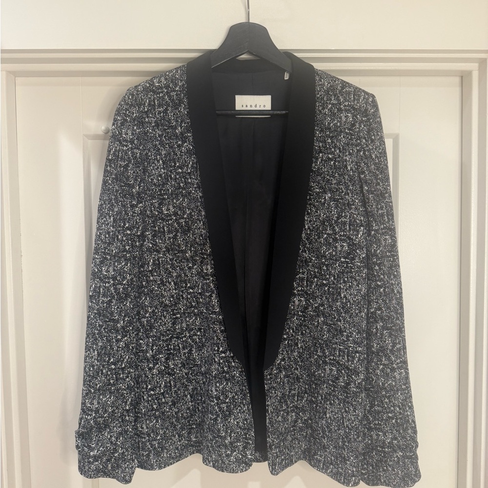 Sandro Black & white Tweed blazer
